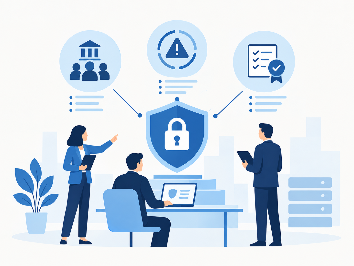 IT Governance, Risk & Compliance illustration